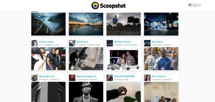 Заработок на фотографиях в scoopshot