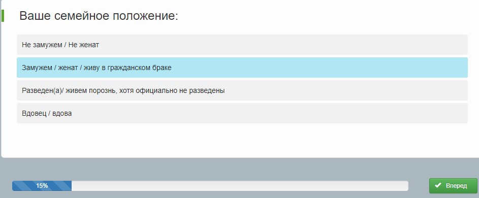 Заполнение профиля на anketka